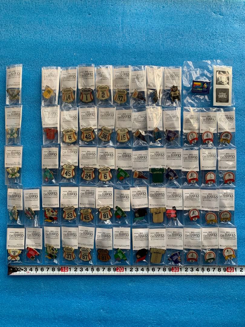 ソフトバンクホークス　Club HAWKSオリジナルピンバッジ　60点