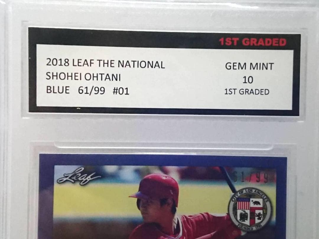 大谷翔平2018 LEAF THE NATIONAL BLUE 61/99#01