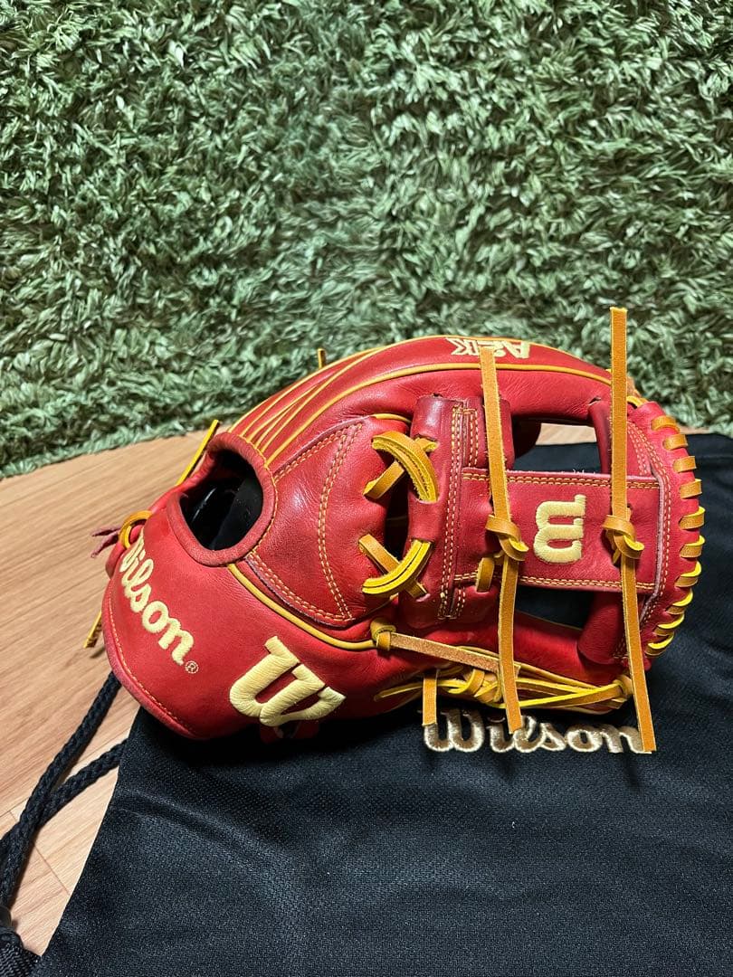 Wilson A2K OA1GM 硬式内野手用グラブ 11.5インチ レッド系