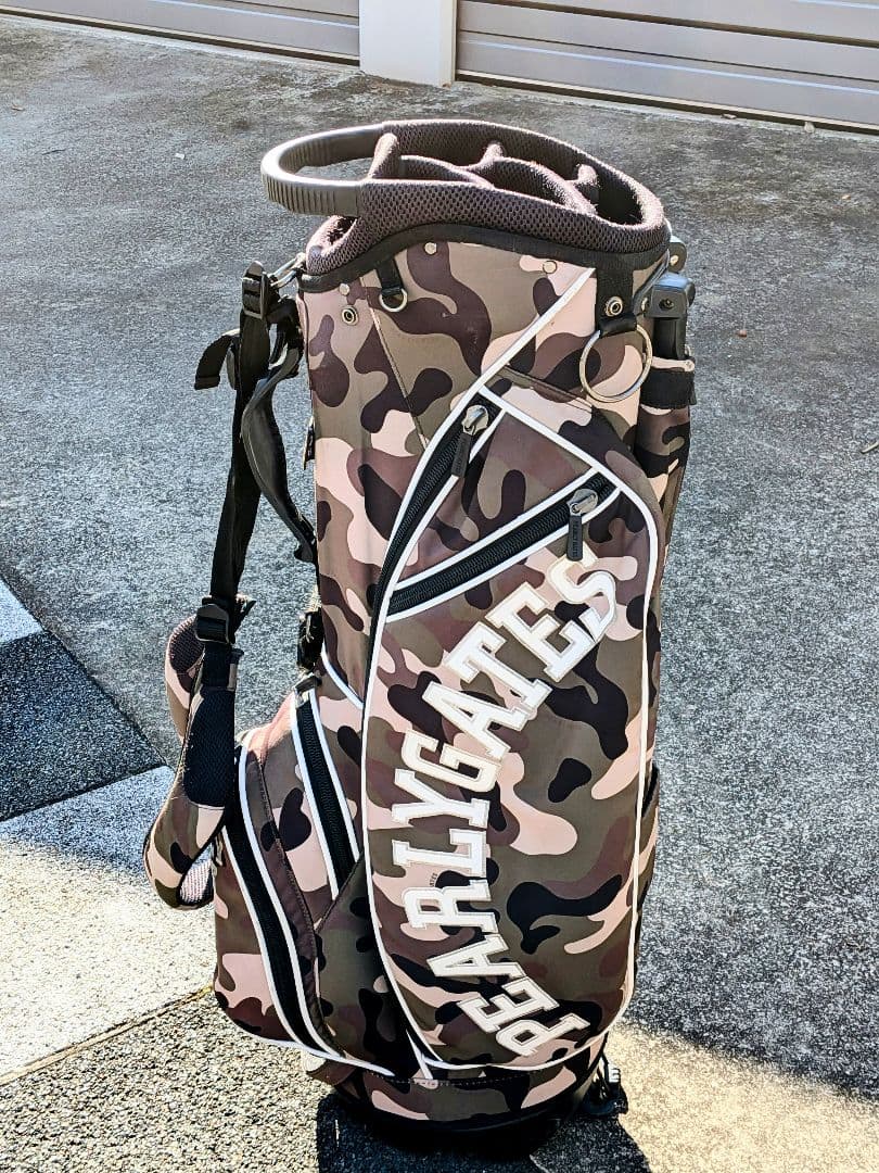 レア パーリーゲイツ 限定版 カモフラ 迷彩 キャディバッグ スタンド内蔵