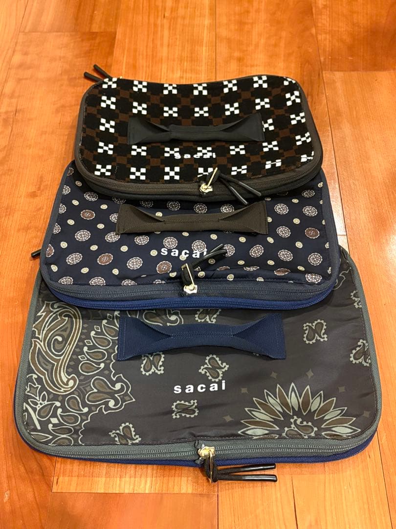 sacai トラベルポーチ 3点セット