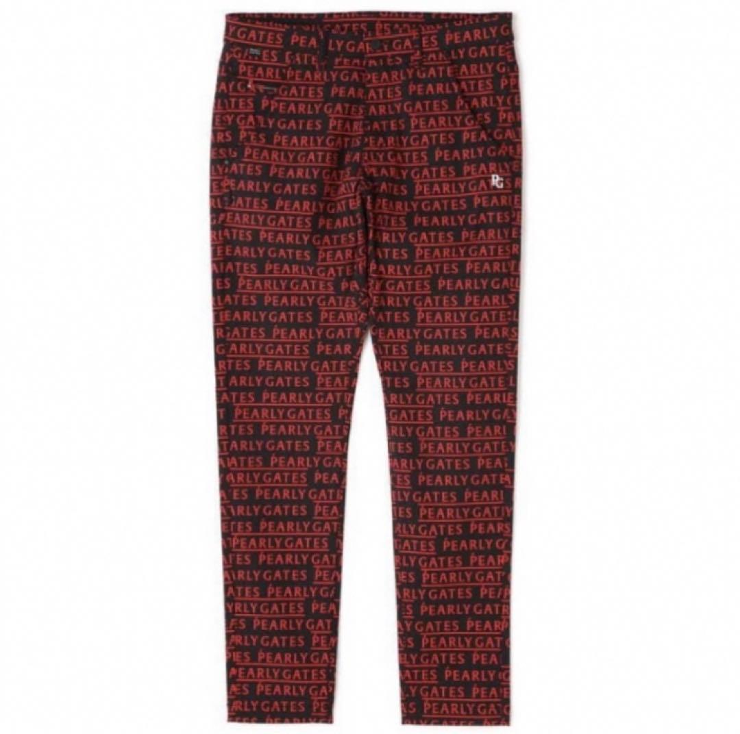 新品 パーリーゲイツ TCドビーストレッチパンツ(7)サイズ3L/紺 メゾンロゴ