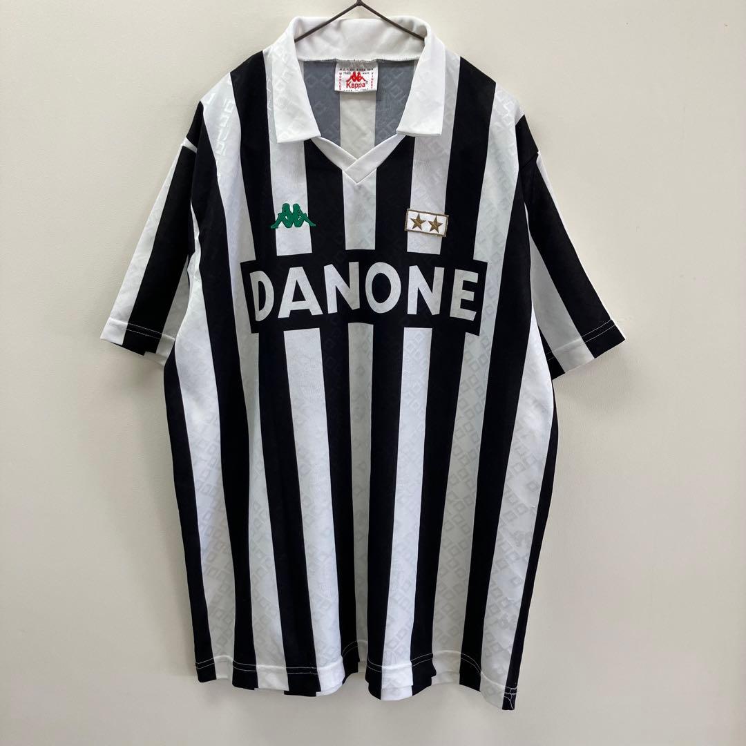 【美品】古着　イタリア製　カッパ　ユベントス　サッカー　ゲームシャツ　XL