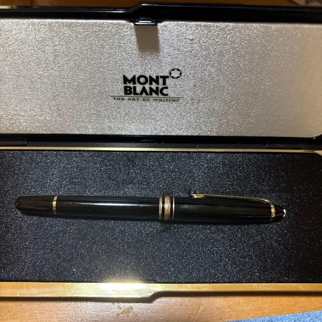 MONT BLANC 万年筆 黒 ゴールド装飾　144 90s