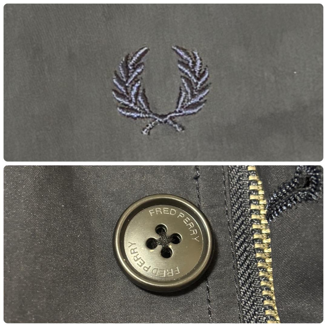 Fred Perry モッズコート 月桂樹 チェック 2way フード M-L