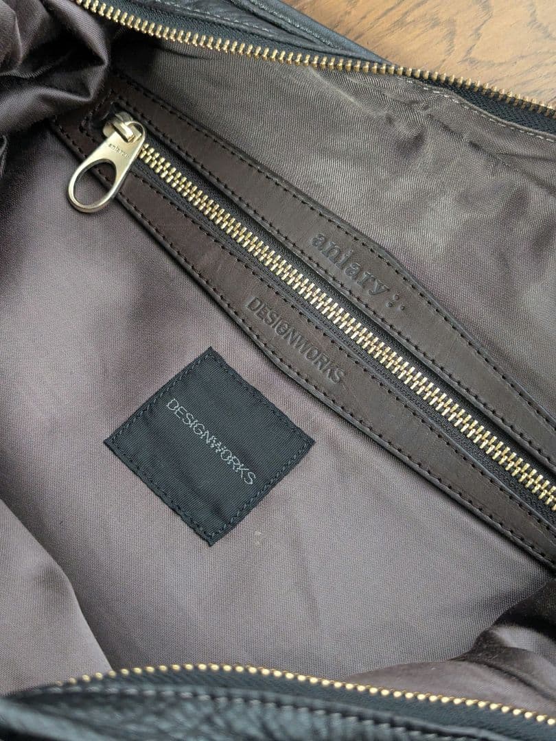 aniary×DESIGNWORKS　レザーショルダーバッグ　2WAY