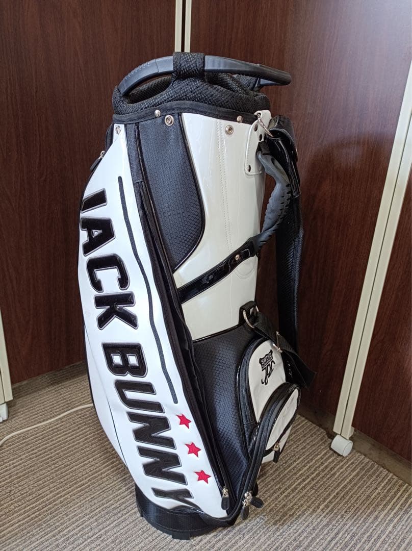 [F1879] JACK BUNNY キャディバッグ※欠損部分あり