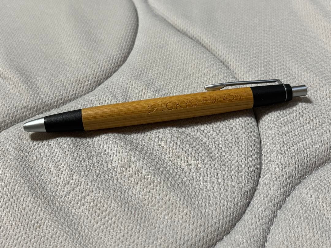 【箱付き】野原工芸ボールペン　艶消しシルバー金具　木曽檜