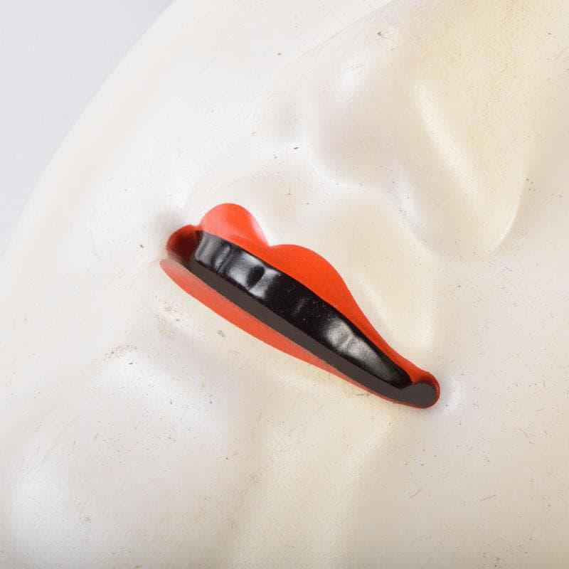 安達静岳作　能面　能楽　雅楽　陶器製　小面　お面　2点　N　9082A