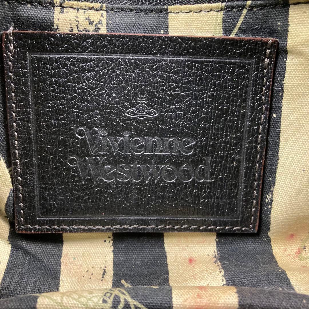 ヴィヴィアンウェストウッド ハンドバッグ 2way オーブロゴ レザー ブラック