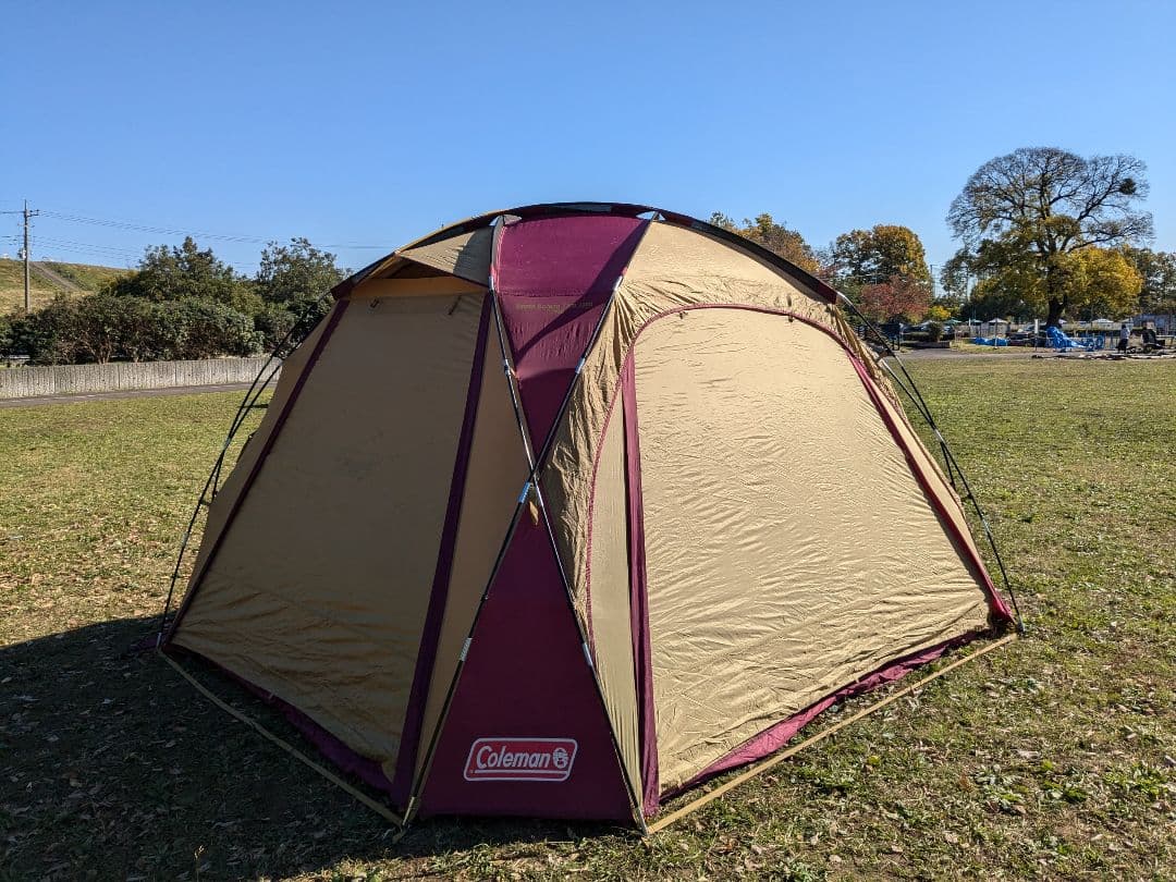 コールマン　タフワイドドームⅣ300&ドームスクリーンタープ380 バーガンディ