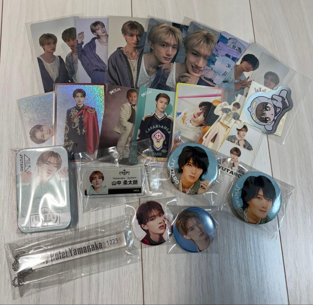 山中柔太朗　トレカ　缶バッジセット