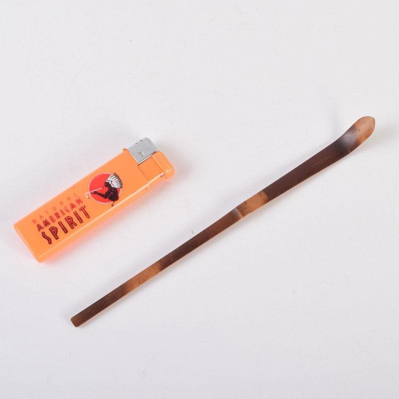 茶道具　指物師　稲垣信斎作　茶杓　銘「清友」　共箱　V　8640