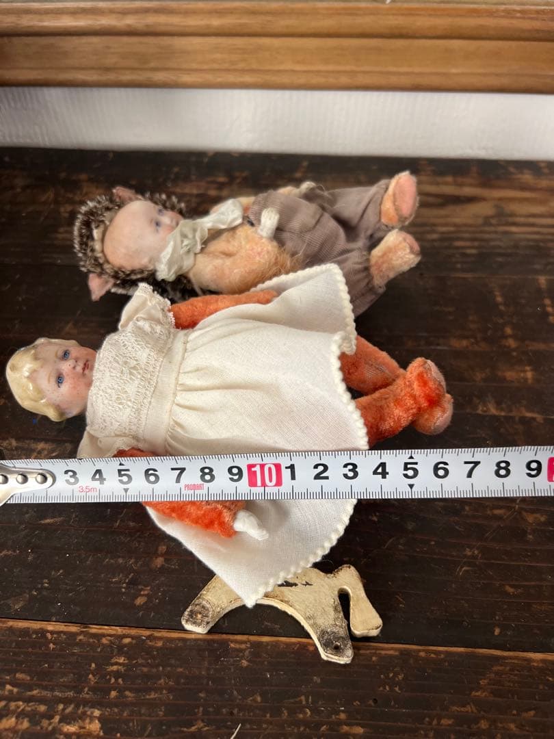 アンティーク動物コスチューム人形セット ドール　　 アンティーク　ビスクドール