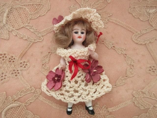 アンティーク　ミニョネット　☆　ビスクドール　ジャーマン