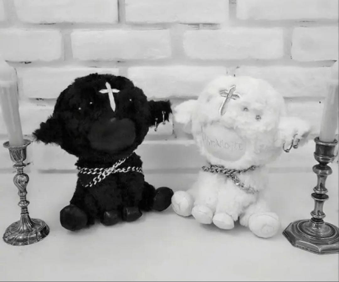 dimmoire 子羊ちゃんぬいぐるみ black&white