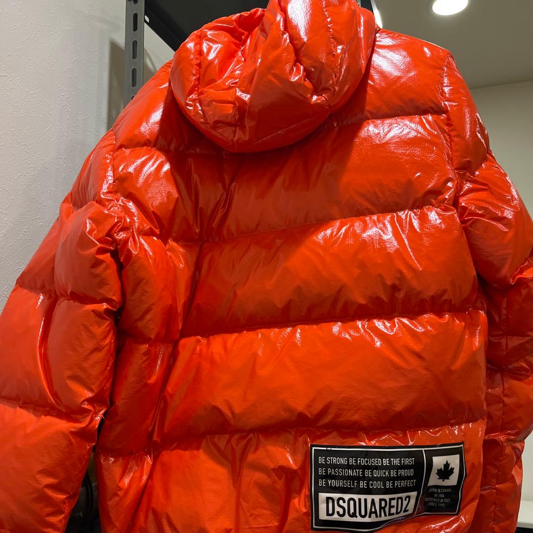 DSQUARED2 21AW光沢 フーディーダウンジャケット サイズ50