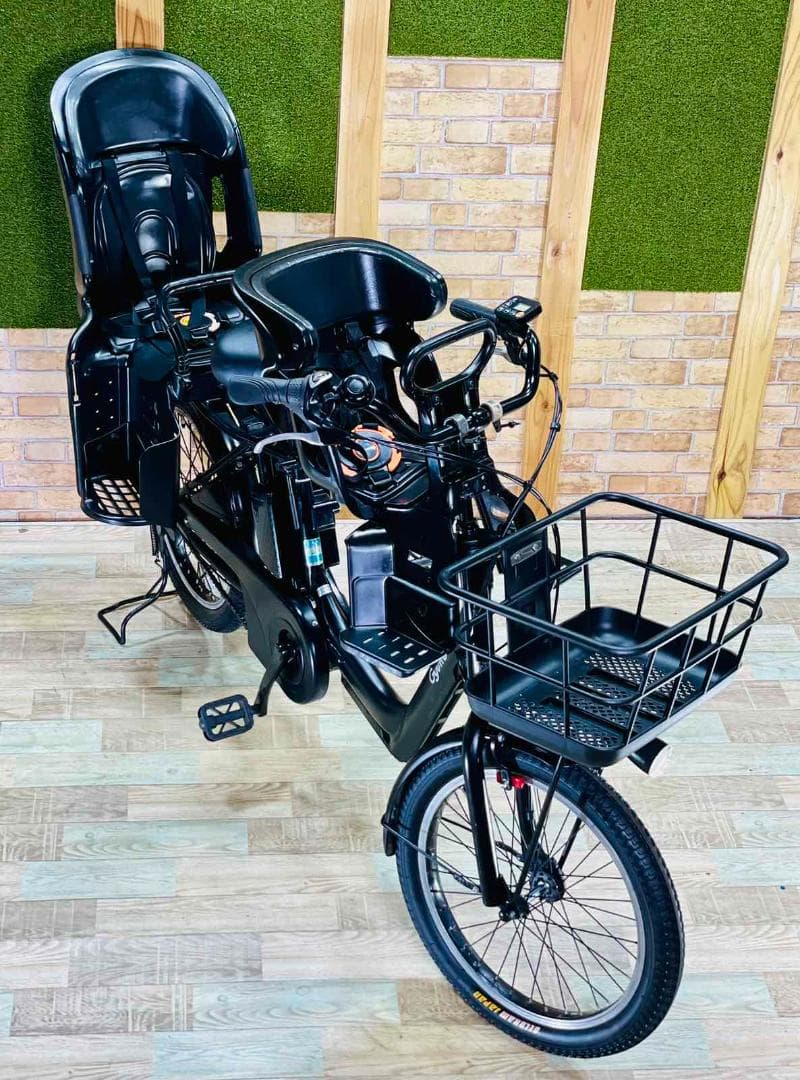 ブラック系 最高峰 王様 ギュットアニーズ子供乗せ電動アシスト H2839