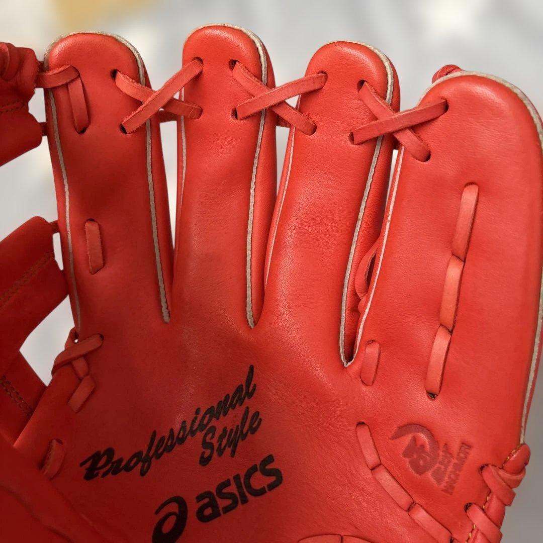 ★アシックス　少年軟式グローブ★美品‼️‼️スチーム叩き揉み加工済みですぐ使えます