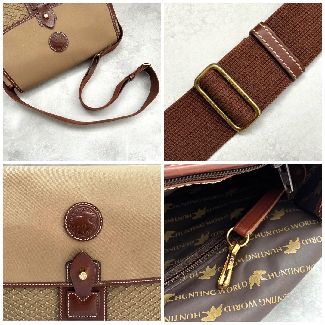 ✨美品✨ハンティングワールド メッセンジャーバッグ ショルダーバッグ サファリ