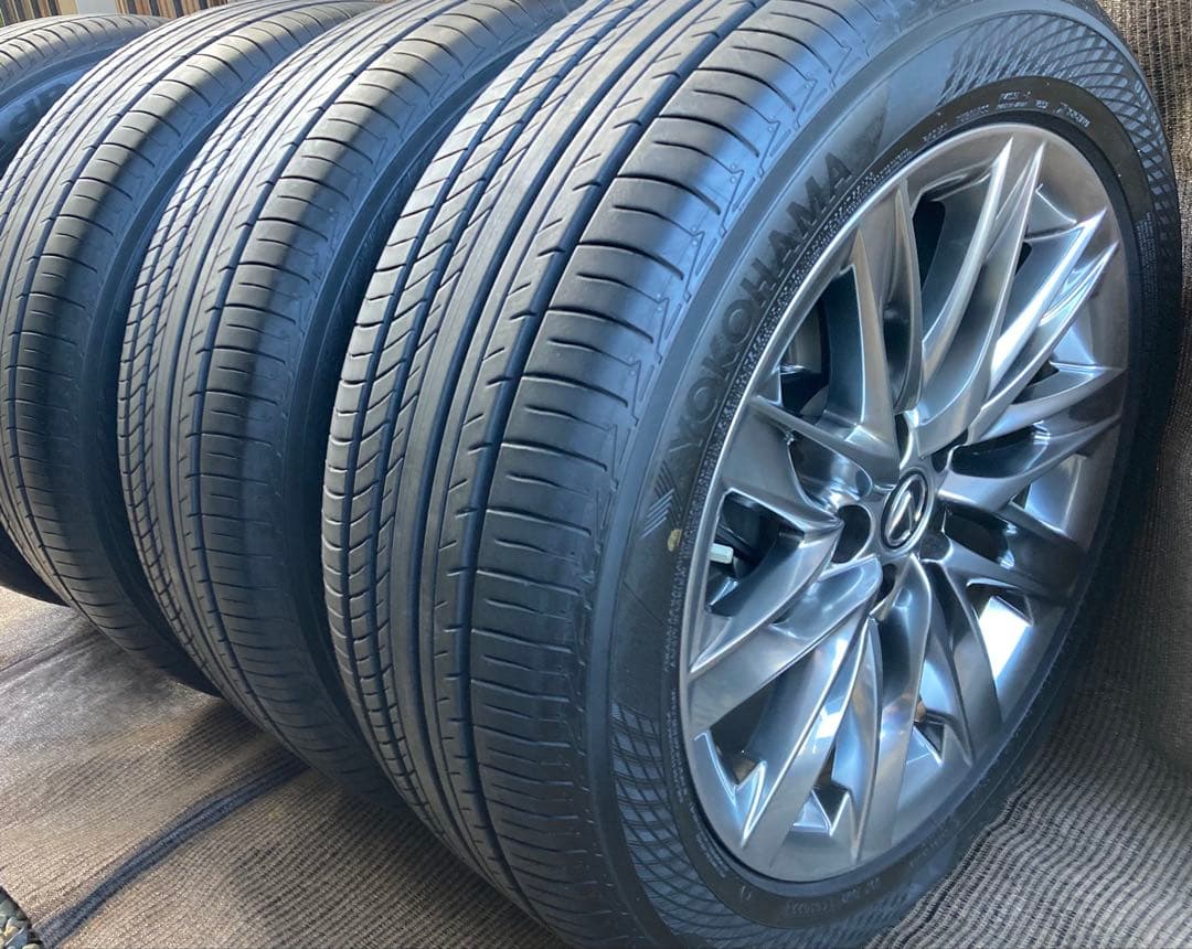 レクサスLS500h 純正245/50RF19夏タイヤアルミ4本セット