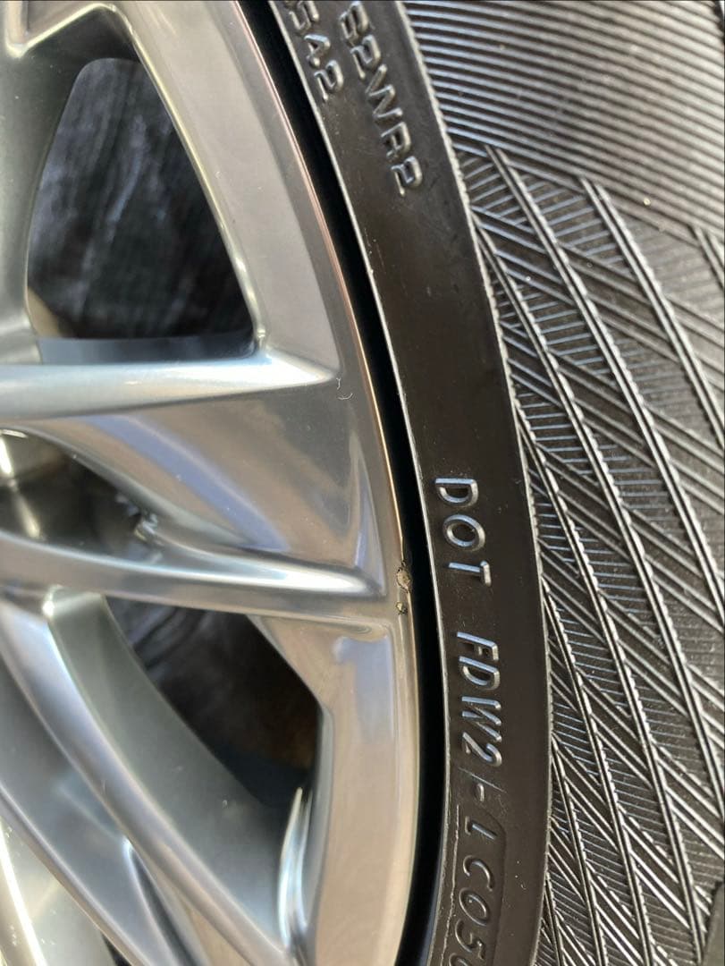 レクサスLS500h 純正245/50RF19夏タイヤアルミ4本セット