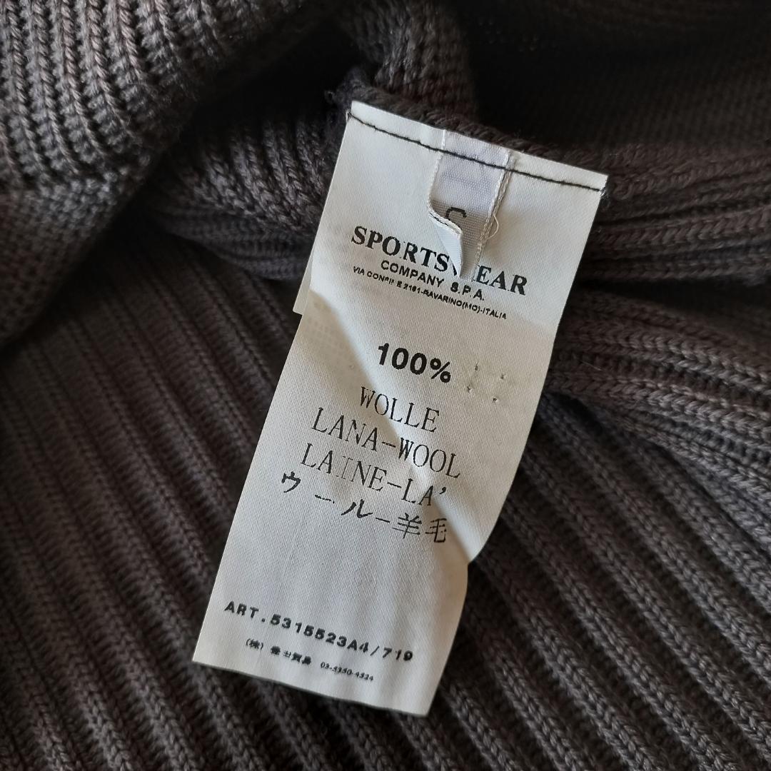 ストーンアイランド 2010AW ウール切替ニットパーカー S イタリア製