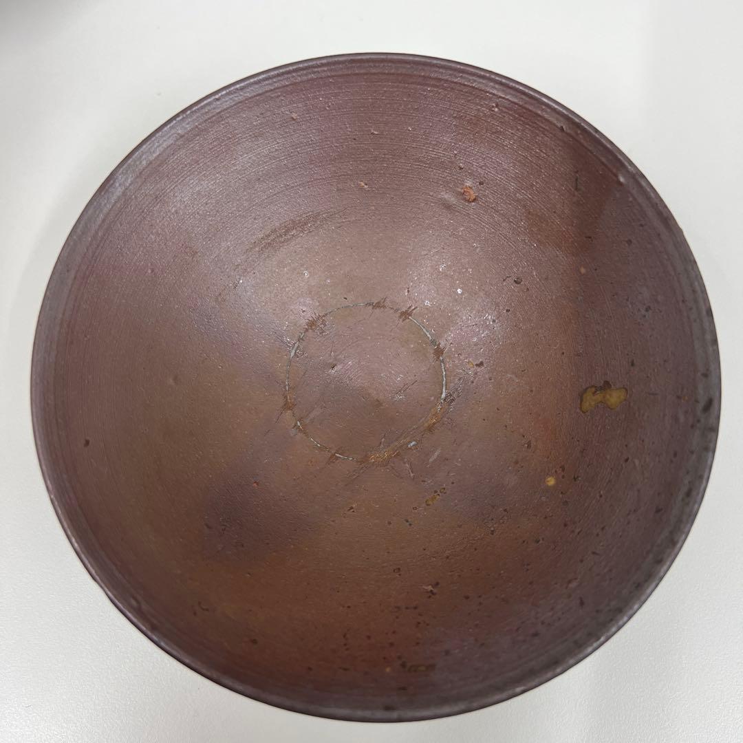安井　徹　備前焼　　　　　赤褐色 陶器 ボウル 3個セット