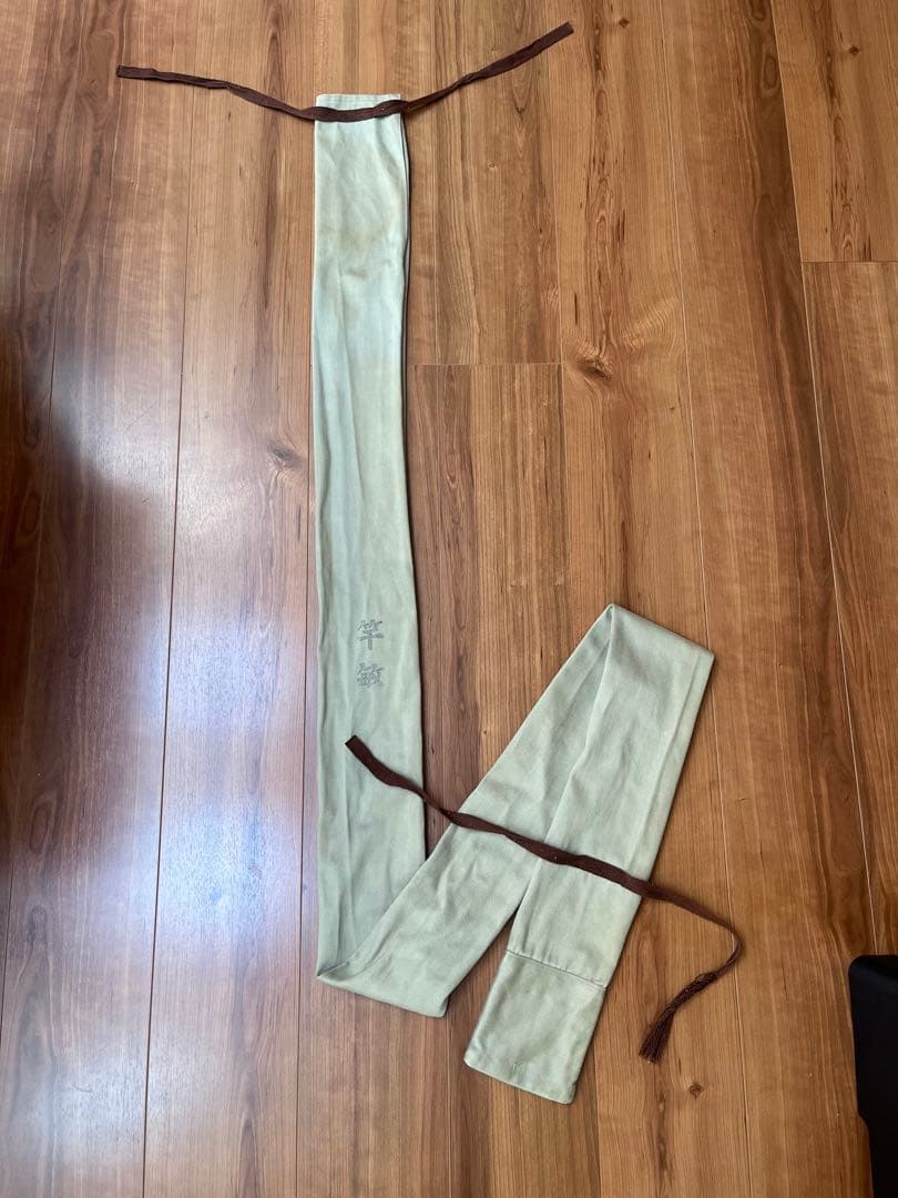 石鯛和竿　竿敏作　３本半継ぎ竹竿　石鯛竿