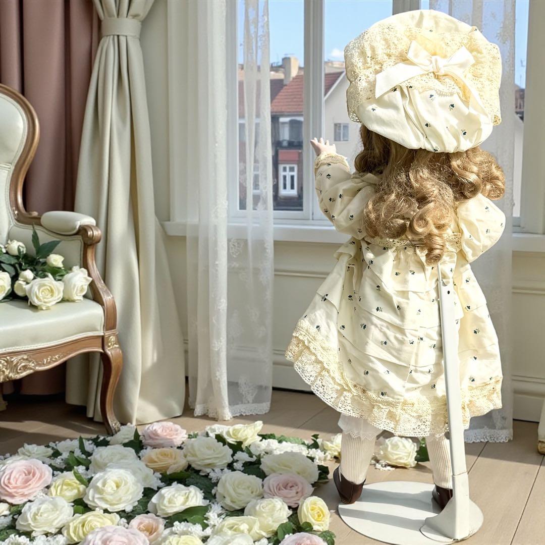 ようこ ビスクドール エデン べべ ホワイト ドレス ボネ 箱 証明書