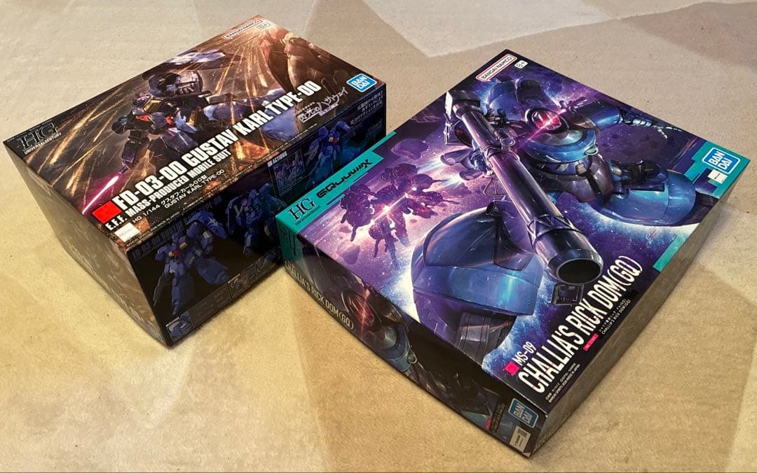 HG1/144 シャリア専用リック•ドム & グスタフ•カール00型 2機セット