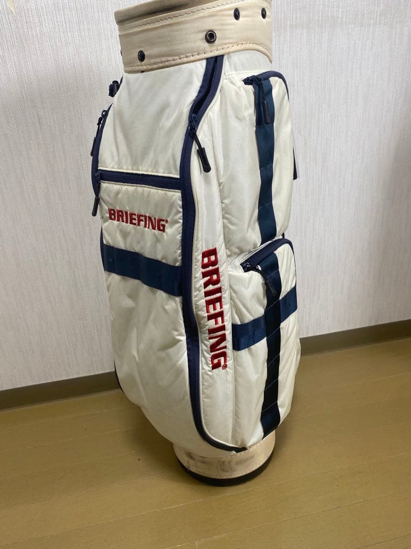 BRIEFING ゴルフバッグ ホワイト/ネイビー　ブリーフィング