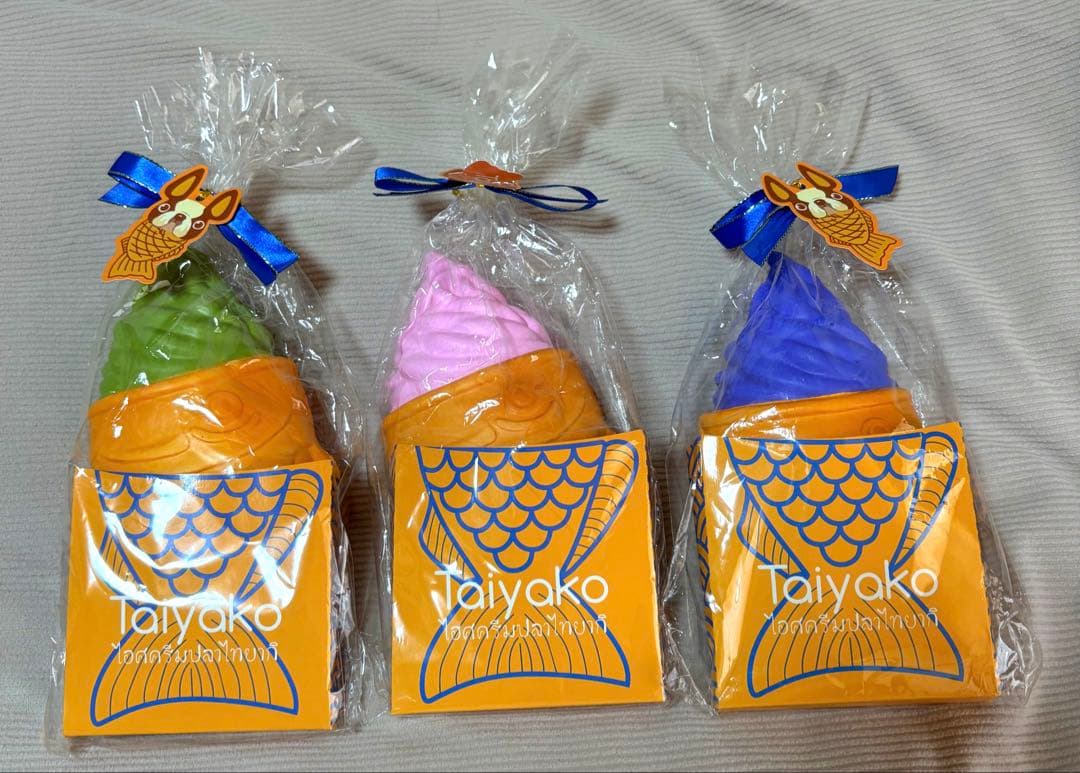 chawa 海外 スクイーズ タイヤコ たい焼き3種セット