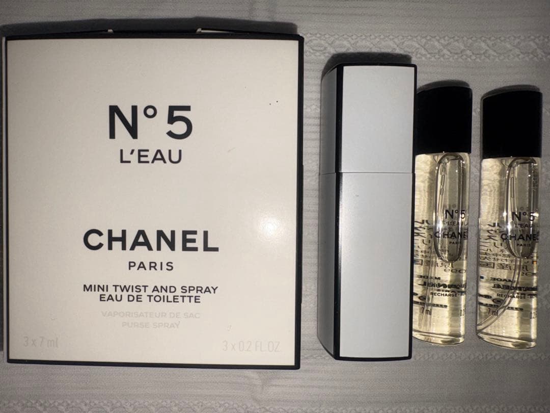 CHANEL N°5 L'EAU ミニツイストアンドスプレー 3本セット