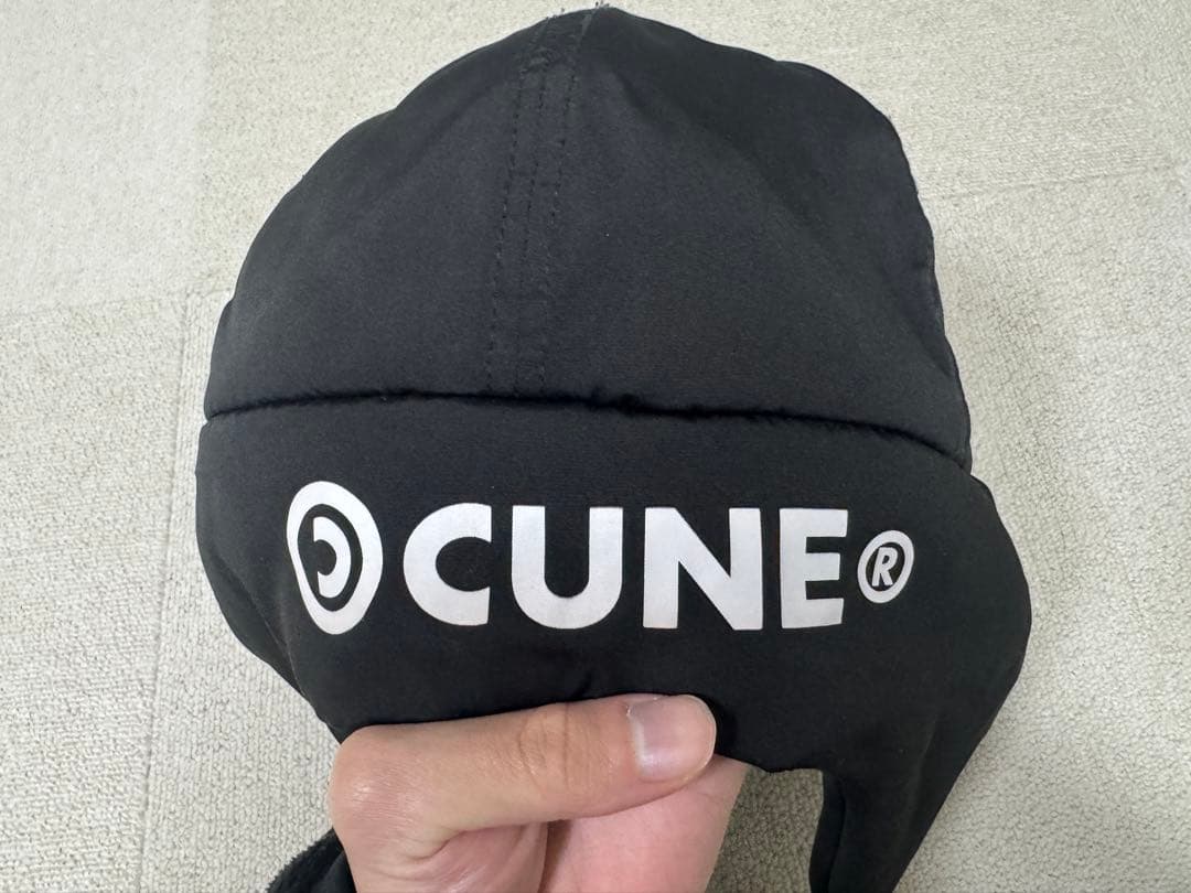 キューン cune うさぎ キャップ 黒色 パイロット 帽子