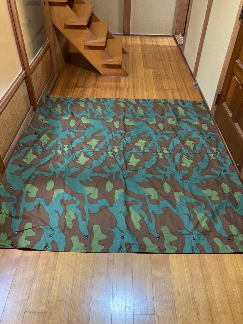 イタリア軍幕 サンマルコカモ 2枚 デッドストック 1回使用 極美品