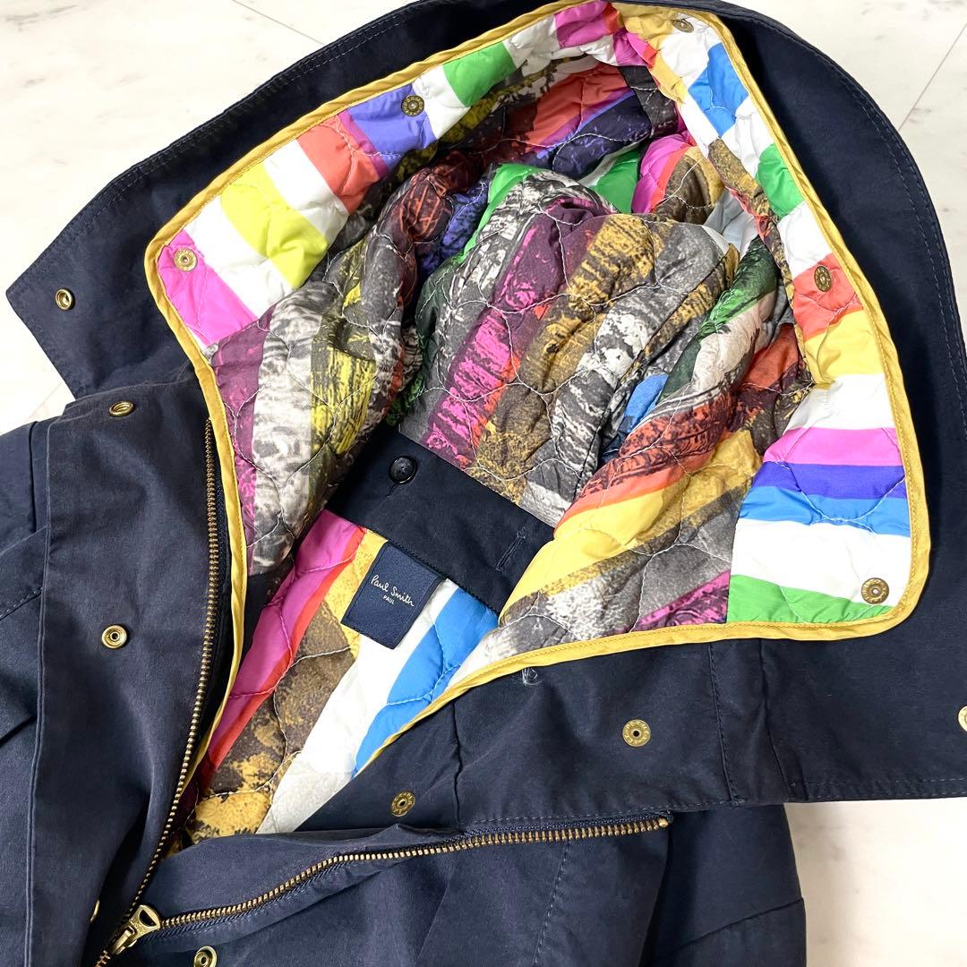専用【美品】ポールスミス 2wayライナー付 モッズコート 2XL 紺