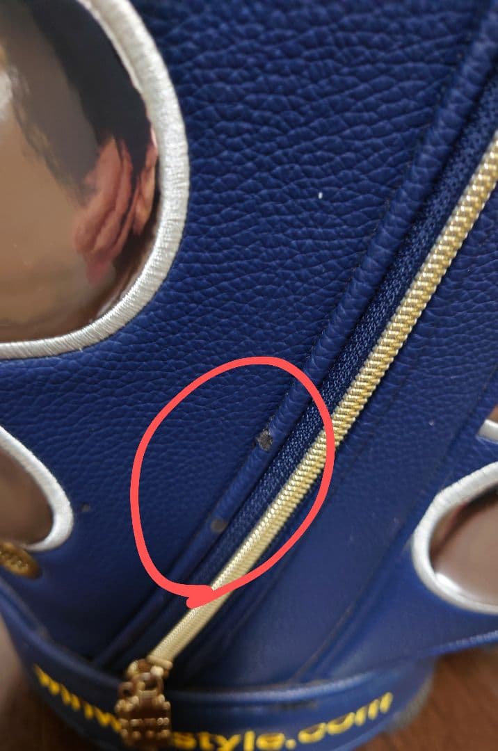 ★ねねかか★【中古品】ウィンウィン　ネイビー ✕花柄 　キャディバッグ