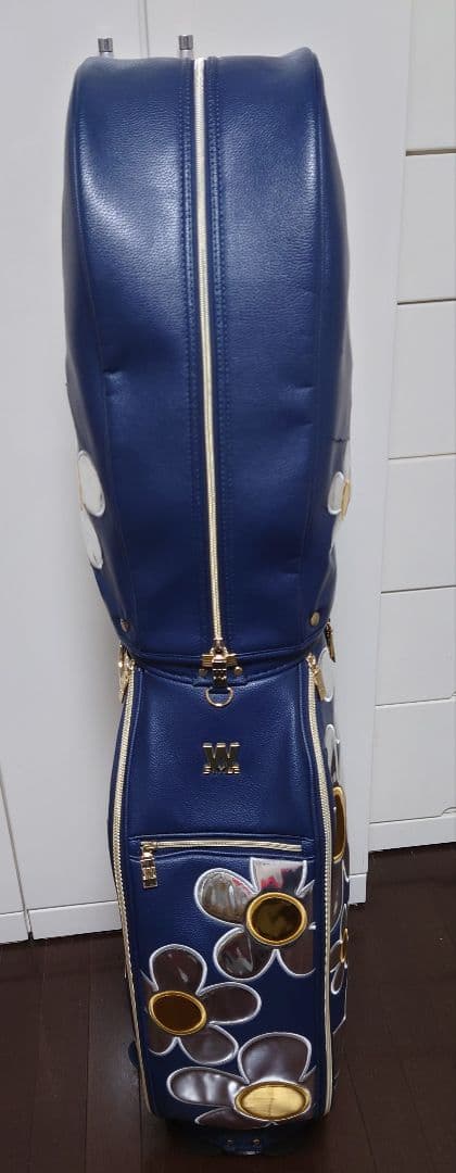 ★ねねかか★【中古品】ウィンウィン　ネイビー ✕花柄 　キャディバッグ