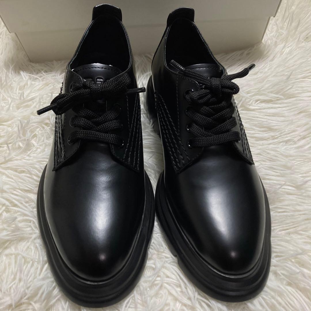 エンポリオアルマー二　UK4 ブラック　プラットフォーム　シューズ　厚底　23㎝