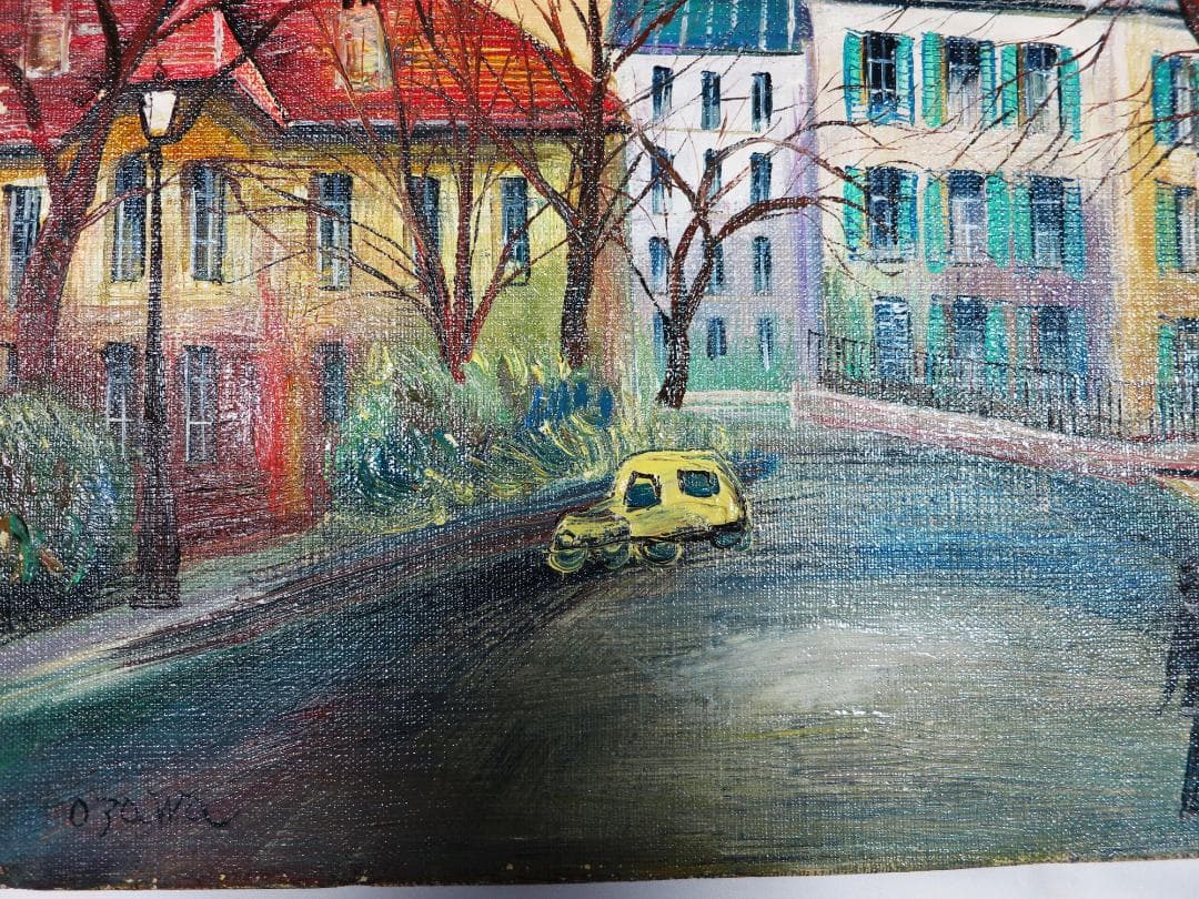 小澤勇寿郎　「モンマルトル」油彩画　F１０号