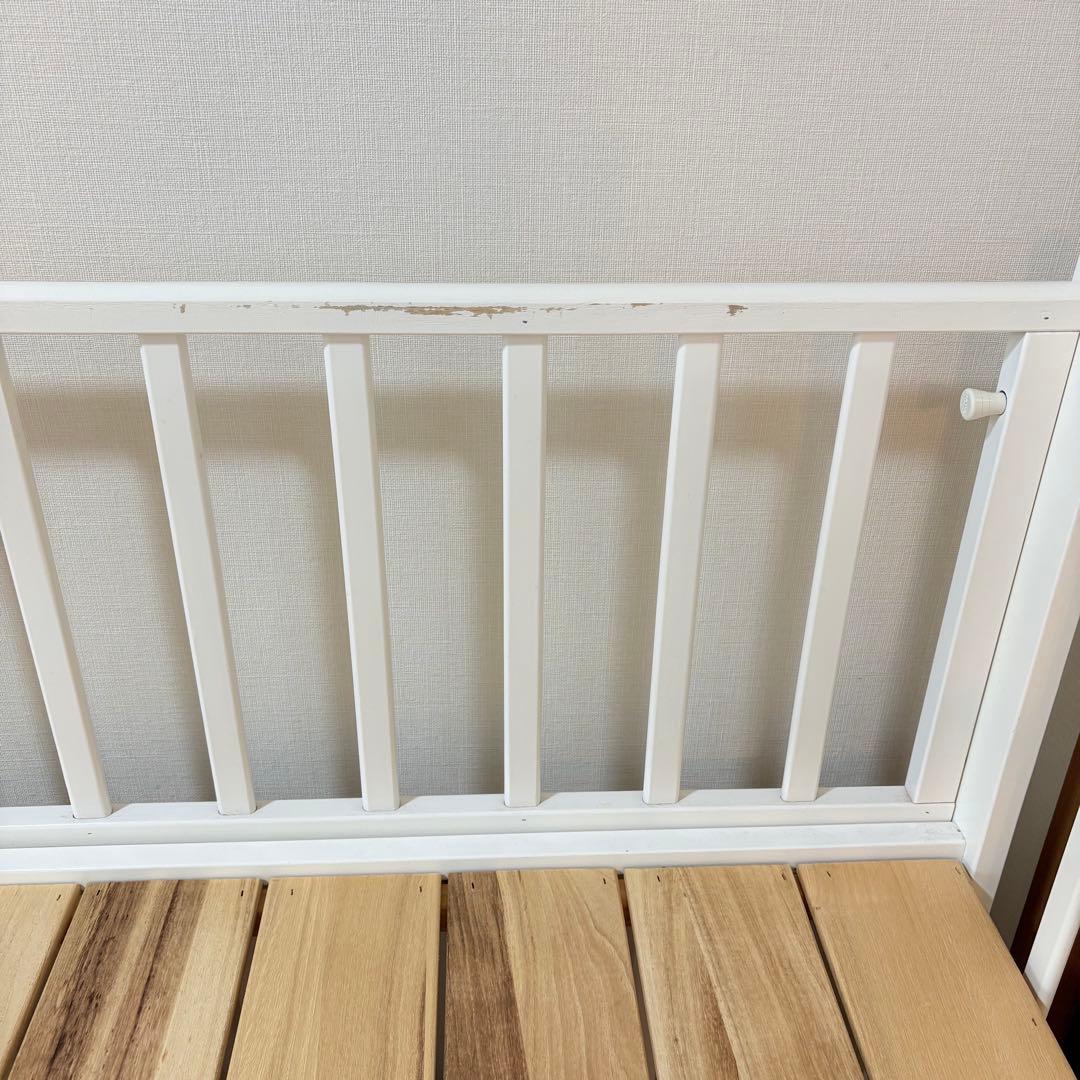 KATOJI ホワイト 木製 ベビーベッド 120×70 レギュラー