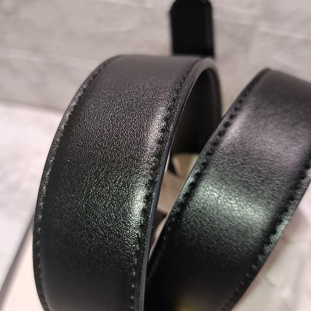 ✨️新品未使用✨️GUCCI グッチ　GGゴールドバックル　レザーベルトブラック