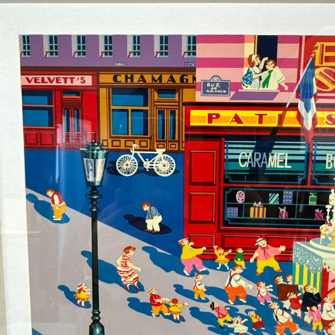 シ*ル様 ヒロ・ヤマガタ「ウェディングケーキ」シルクスクリーン 直筆サイン 絵画