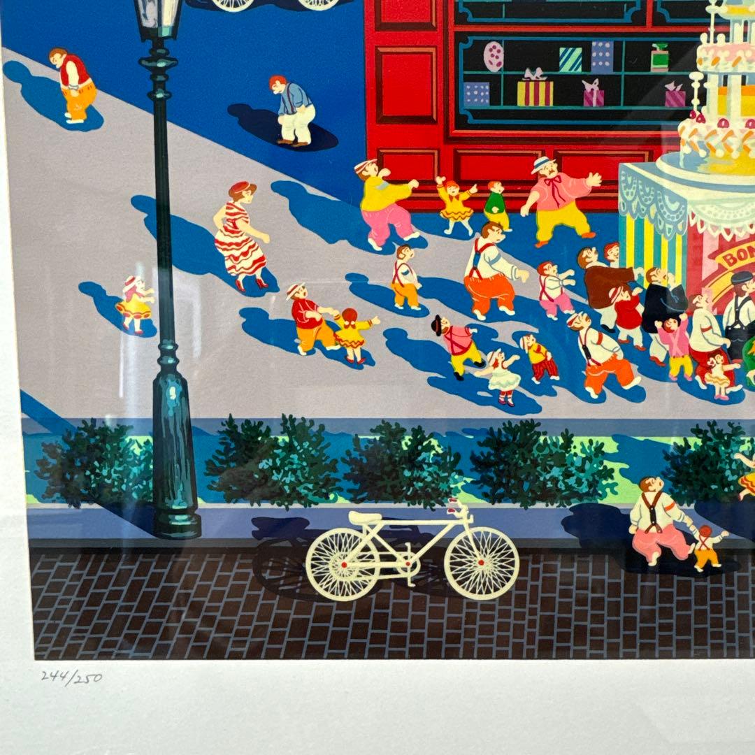 シ*ル様 ヒロ・ヤマガタ「ウェディングケーキ」シルクスクリーン 直筆サイン 絵画