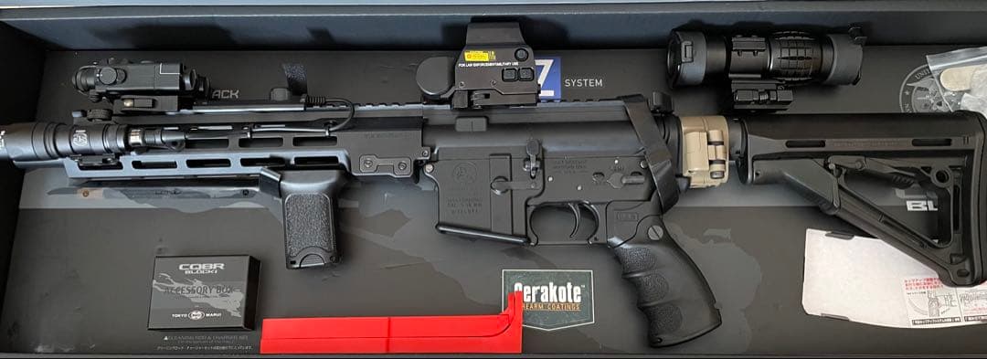 東京マルイ CQBR Block 1 ガスガン MWS 外装カスタム済み