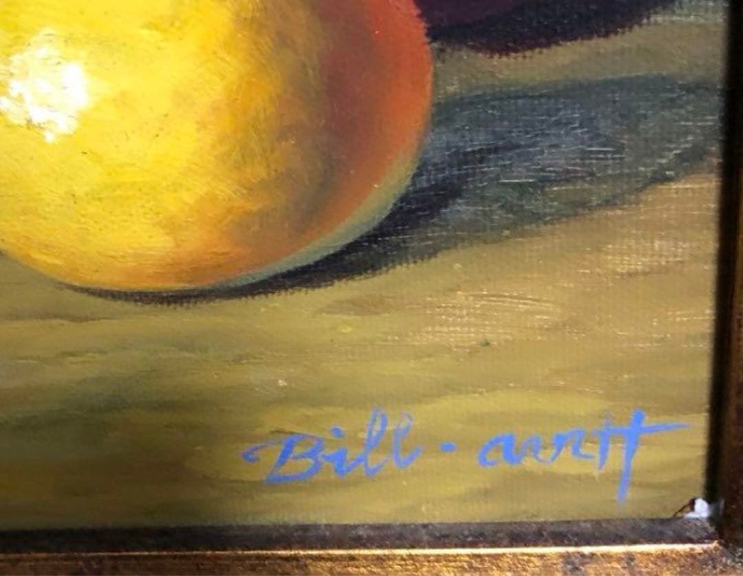 真作/絵画/ビル イナフ(Bill ainff) /19世紀 英国人画家/静物画