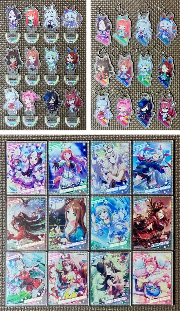 ウマ娘 アクリルスタンド アクリルキーホルダー アクリルブロック 全12種×3