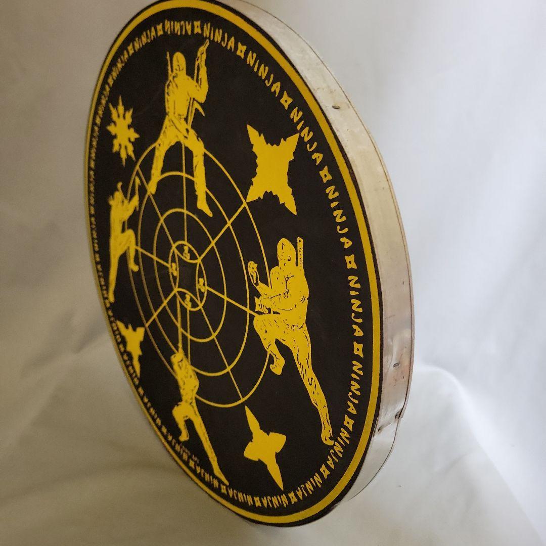 忍者デザインの円形ターゲット　スローイング・ターゲット　レア品