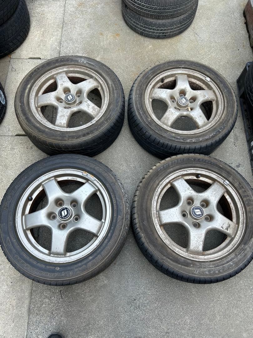 【テル]】 R32スカイラインタイプM 純正ホイール＆タイヤ 4本セット